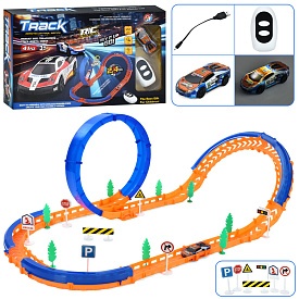 Трек FT-68 288см/78-43-26см,машина(8см,р/к2,4G,акум,USBзар.,світло),дор.знаки,41дет,в кор.,40-24-7см - 1 - smarttoys.com.ua