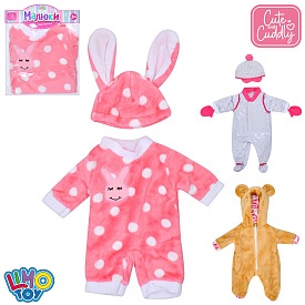 Вбрання для ляльки M 6044 UA для ляльок р-ром 43-46см., 3 види, кул., 19-23-1 см. - 1 - smarttoys.com.ua