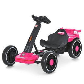 Електрокарт M 6145(A)EBR-8 радіок2,4G, 2мотори35W, 1акум12V4,5AH, EVA, BT, музика, світло, рожевий - 1 - smarttoys.com.ua