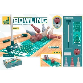Боулінг MR 1425 ігрове поле,кеглі 6шт.,куля (мет.+пласт.),муз.,світло,бат.(табл.),кор.,40-27,5-8,5см - 1 - smarttoys.com.ua