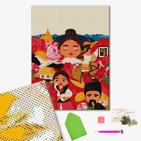 Алмазна мозаїка: Українські традиції @Лілі Демачкович 40х50 - 1 - smarttoys.com.ua