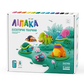Меганабір пластиліну, що самостійно твердіє, ЛІПАКА - ЕКЗОТИЧНІ ТВАРИНИ - 1 - smarttoys.com.ua
