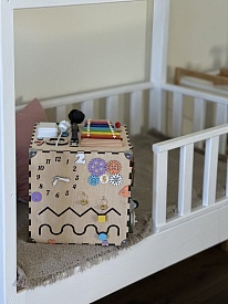 Бізікуб  30х30х30 см не фарбований - 8 - smarttoys.com.ua