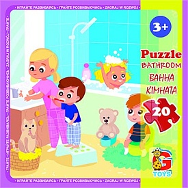 LX12 Пазли ТМ "G-Toys" із серії "Дитячий майданчик", 20 ел. - 1 - smarttoys.com.ua