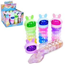 Лизун MK 5214 желейний, веселка, колба, 12 шт. (6 кольорів) в диспл., 22,5-16-16,5 см. - 1 - smarttoys.com.ua