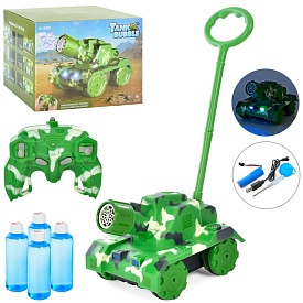 Мильна гра LS20319 радіокер., танк-каталка, пускає бульбашки, акум., USB, світло, кор., 32-24-20 см. - 1 - smarttoys.com.ua