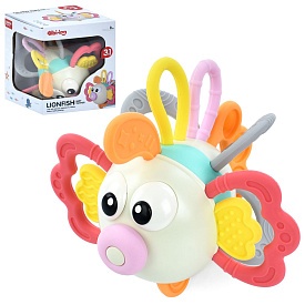 Брязкальце 6058 рибка,прорізувач,текстурні деталі,м'які кнопки/Pop it,тріскачка,кор.,10,5-12-10,5см. - 1 - smarttoys.com.ua