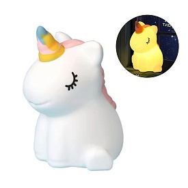 Нічник FG241105003L єдиноріг, сенсорний, акум., USB, силікон, світло (кольорове), кор., 9,5-14,5-9см - 1 - smarttoys.com.ua