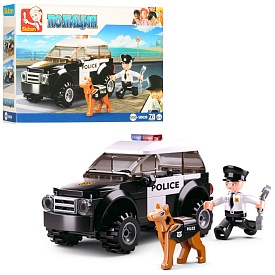 Конструктор SLUBAN M38-B0639 "Police": машина, фігурка, собака, 78 дет. - 1 - smarttoys.com.ua