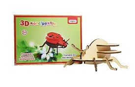 3D деревянный конструктор 606 "Божья коровка", в пленке - 1 - smarttoys.com.ua