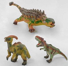Динозавр музичний великий Q 9899-505 А (36/2) м'який, гумовий, 30-42 см, 3 види, ЦІНА ЗА 1 ШТ - 1 - smarttoys.com.ua