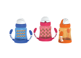 A 40 Поїлка-непроливайка с силіконовою соломинкою та ручками - 1 - smarttoys.com.ua