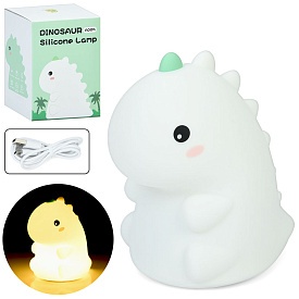 Нічник A005 динозавр, 3 рівні яскравості, таймер 30хв, акум., USB, кор., 14-11,5-10,5 см. - 1 - smarttoys.com.ua