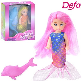 Лялька DEFA 8810 русалка, дельфін, 2 кольори, кор., 11-14-4,5 см. - 1 - smarttoys.com.ua