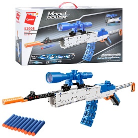 Конструктор Qman 52008 снайперська гвинтівка, м'які кулі, 613 дет., кор., 60-33-9 см. - 1 - smarttoys.com.ua