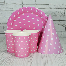 Набір на 10 персон Горох рожевий - 1 - smarttoys.com.ua