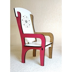 Стілець з підлокітником 1 (рожевий) - 1 - smarttoys.com.ua