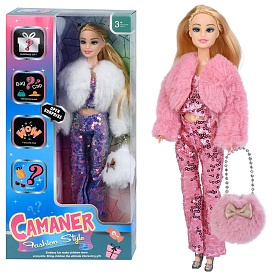 Лялька FD0474 29см, сумка, аксесуари, 2 кольори, в кор-ці, 16-32,5-5,5см - 1 - smarttoys.com.ua