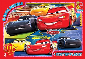 Z10198 Пазли ТМ "G-Toys" із серії "Тачки", 117 елементів  - 1 - smarttoys.com.ua