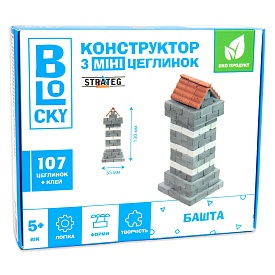 Будівельний набір для творчості з міні-цеглинок BLOCKY Башта Strateg (31022) - 1 - smarttoys.com.ua