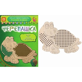 Вишивання на фанері: Черепашка - 1 - smarttoys.com.ua