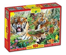 Пазли 160, Арт.ЕГ-02.Тигри - 1 - smarttoys.com.ua