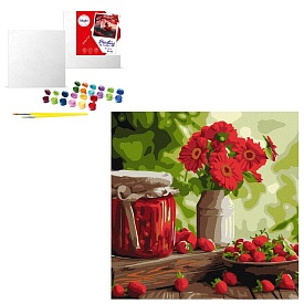 Набір для розпису по номерах "Полуничне варення" 40х40см - 1 - smarttoys.com.ua