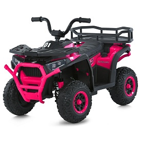 Квадроцикл M 6127EBLR-8(24V) радіокер.2,4G,4мот.25W,1акум.24V4,5AH,USB,TF,BT,EVA,муз.,світло,рожевий - 1 - smarttoys.com.ua