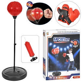 Боксерський набір MR 1508 на стійці, груша, 2 рукавички, насос, світло, бат.(табл.),кор.,37,5-47-8см - 1 - smarttoys.com.ua