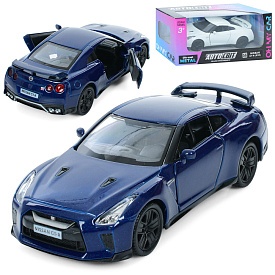 Машина AS-3098 АвтоСвіт, Nissan GT-R(R35)2017,мет.,інерц.,відч.двері,гум.колеса,2кольори,кор.,15,5-7 - 1 - smarttoys.com.ua