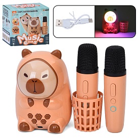 Колонка 826-2 капібара 14-15-9см, акум, Bluetooth,світло,мікрофон 2шт, USBзарядне, в кор.,16-16-10см - 1 - smarttoys.com.ua