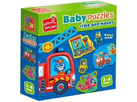 Гра розвиваюча Vladi Toys пазли картонні з грою.Транспорт. Тварини. VT1722-28 (укр) - 1 - smarttoys.com.ua