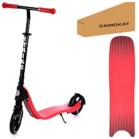 Самокат SR 2-082-R алюм., 2колесаПУ200мм-пласт., кермо91/103см,підніжка48/33-13см,підставка,червоний - 1 - smarttoys.com.ua