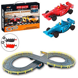 Трек 6603-B дист. кер., 292 см., 1:43, машинка 2 шт., від мережі, кор., 48-34-6 см. - 1 - smarttoys.com.ua