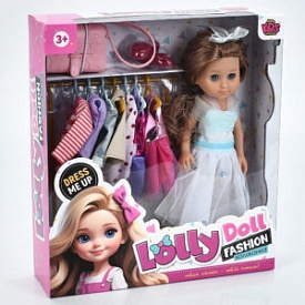 Лялька AKG-0043 вбрання, сумка, взуття, вішалка-стійка, кор., 33-37-9,5 см. - 1 - smarttoys.com.ua