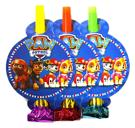 Язичок-гудок "Щенячий патруль" набір 6 шт - 1 - smarttoys.com.ua