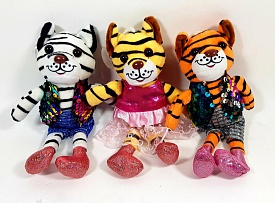 Брелок мягкий "Тигр" на присоске 20cm*11cm*7cm - 1 - smarttoys.com.ua