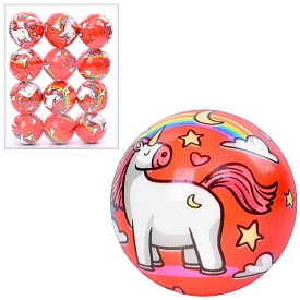 М'яч дитячий фомовий MS 4048-5 1 вид (єдиноріг+веселка), червоний, упак. 12 шт. в кул. - 1 - smarttoys.com.ua