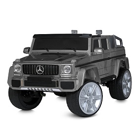 Джип M 5818EBLRS-11 2,4Gрадіокер.,1*12V10AH,4*35W,MP3,USB,TF,BLUETOOTH,EVA,шкіра,муз.,світло,срібний - 1 - smarttoys.com.ua