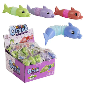 Гра антистрес SS 5028 (24/2) "Дельфін", гофра, підсвічування, ЦІНА ЗА 1 ШТУКУ. В БЛОЦІ 36 ШТУК - 1 - smarttoys.com.ua