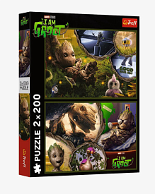 33158 Trefl Пазли "2x200" Marvel Heroes Я є Грут - 1 - smarttoys.com.ua