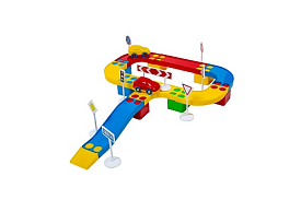 Набір дитячий «Конструктор Кольорова дорога №1 (25 шт дет) він туб, арт. 114/22 Бамсик - 1 - smarttoys.com.ua