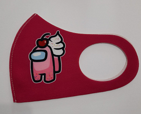 Маска Pitta Print M Among Us Pink Cherry Rose																						 - 1 - smarttoys.com.ua