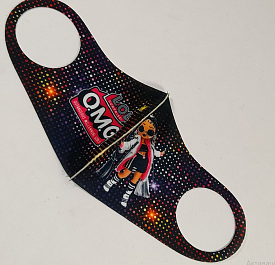 Маска Pitta Print S LOL OMG Леди Брейк-Данс Disco-Black																						 - 1 - smarttoys.com.ua