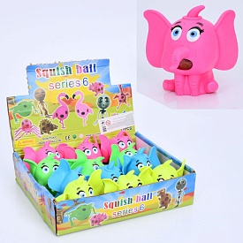 Іграшка MS 4139 антистрес, слоненя, водяний, орбіз, 4 кольори, 12шт. в диспл., 26-21-7 см. - 1 - smarttoys.com.ua