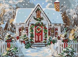 AMO (в обкладинці) "Різдвяний будиночок" 30х40см - 1 - smarttoys.com.ua