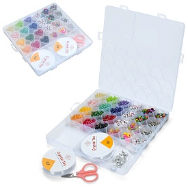 Бісер A103-13K намистини-англ.літери, паєтки, ножиці, кул., 20-20-2 см. - 1 - smarttoys.com.ua