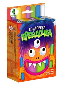 Крейда кольорова серії Крейдочка великі 4 кольори (36) - 1 - smarttoys.com.ua