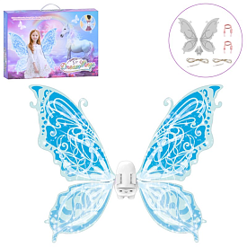 Набір аксесуарів 85048E крила карнавальні, метелик, рухливі, 2 режими, муз.,бат.,кор.,48,5-33,5-8см. - 1 - smarttoys.com.ua