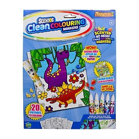 Ароматний набір для творчості серії «Clean Colouring» – ЗАХОПЛЮЮЧІ ПРИГОДИ (розмальовки, маркери, на - 1 - smarttoys.com.ua
